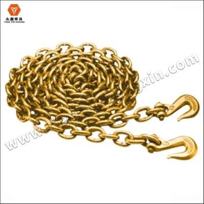 G70 5/16&quot; X 18&quot; Tow Binder Chain with 2&quot; D-Ring 10000 Lbs and Grab Hook