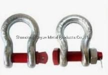 Us Type Drop Forged Galvanized Screw Pin G209 Anchor Shackle Bow Steel Shackle