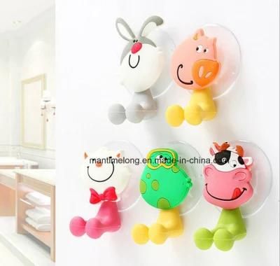 Cute Cartoon Animals Toothbrush Holder with Suction Hooks
