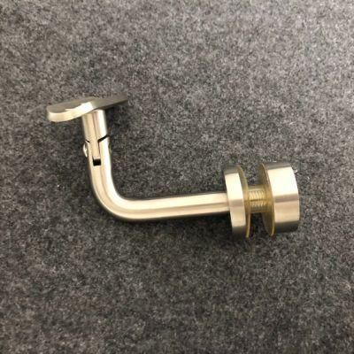 Stainless Steel Handrail Bracket/ Glass Clamp Staircase Balustrade Support/ Tube Mounting Base/ Adjustable Glass Clamp Brackets