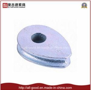 Galvanized Steel Cast Ring Solid Wire Rope Thimble DIN3091