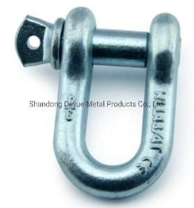 China Factory Load Rated Us Type Stud Link Anchor Chain End Joining D Shackle with Color Screw Pin