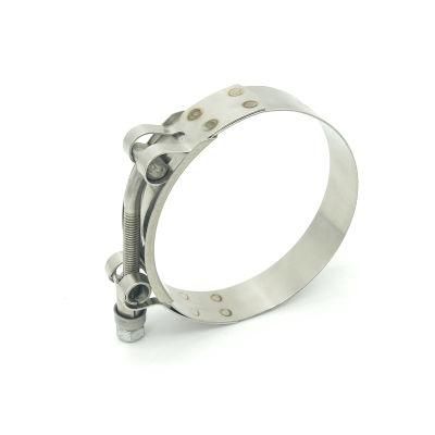 SS304 Standard T Bolt Clamp Hose Clamps for Transport System