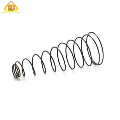 Hand Customized 65mn Spring Steel Black Oxide Compression Conical Spring Taper Tower Spring