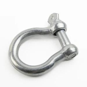 Zinc Plating European JIS Type Large Bow Shackle with Screw Pin