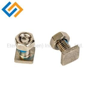 Stainless Steel Flat Head Screw Hexagon Nut Hardware Parts