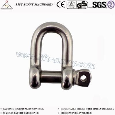 304/316 Stainless Steel Us Type Screw Pin Chain Dee Shackle