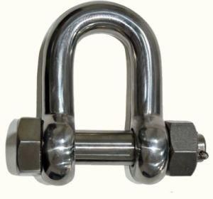 European Type 304 Stainless Steel Forged Safety Bow Anchor Shackle with Captive Pin