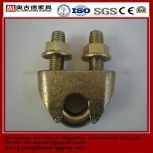 DIN 1142 741 Malleable Yellow Zinc Wire Rope Clip