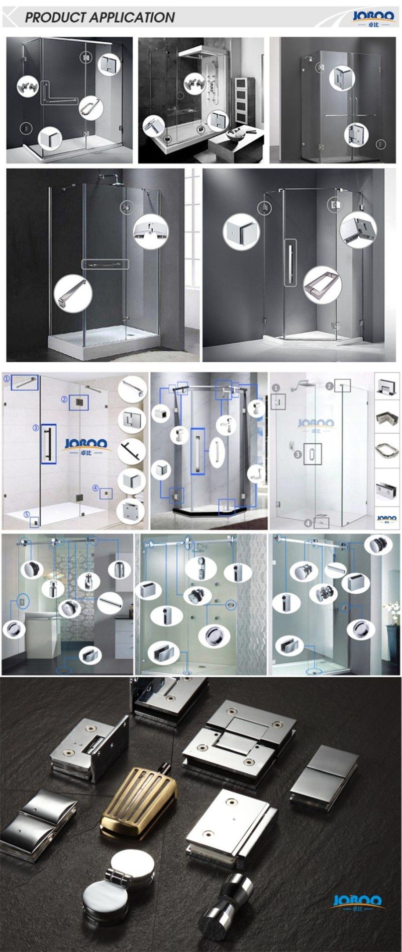 Glass Hinge Fire Resistant Panel Clamp