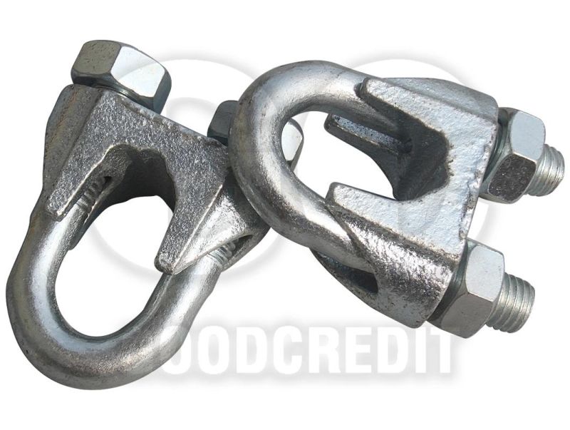 Electro Galvanized HDG DIN741 Malleable Wire Rope Clip
