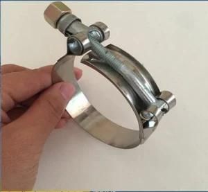 Hot Sale AISI201 Stainless Steel T-Bolt Concrete Hose Clamp Manufacturer