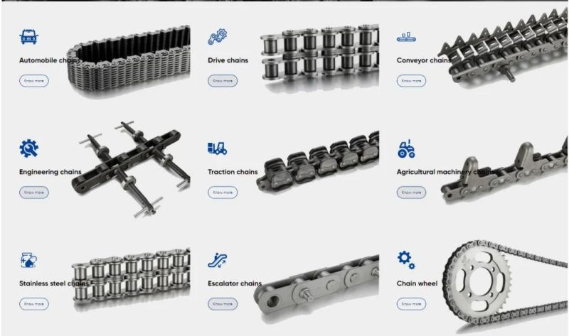 Fire Resistant Steel Pallet Engineering Rubber Glove Conveyor Chains