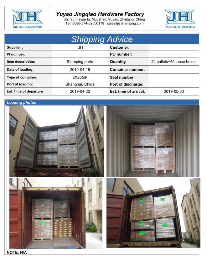 OEM Hardware Power Coating Metal Stamping Parts for Fabrication