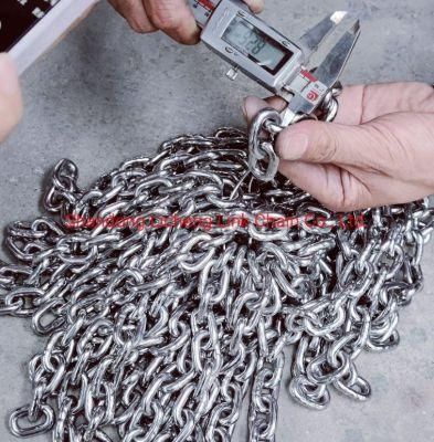 China Manufacturer Polish Welded Link Chain Wholesale 304 316 Stainless Steel Chain