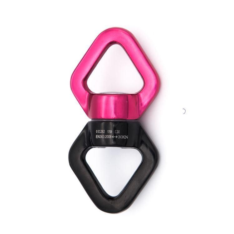 Kingslings Climbing 30kn Yoga Swing Carabiner Gold Swivel 360 Swivel Hook