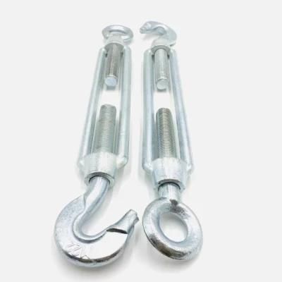 Drop Forged DIN1480 Eye and Hook Turnbuckles Zinc Plating Commercial Type Turnbuckle
