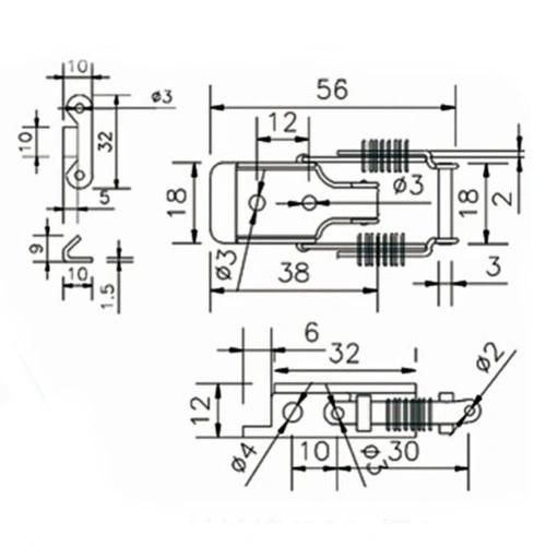 Spring Loaded Toggle Latch Spring Draw Toggle Latch