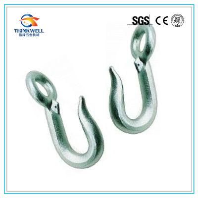 High Quality Zinc Plated Forged Steel Round Reverse Eye Hook