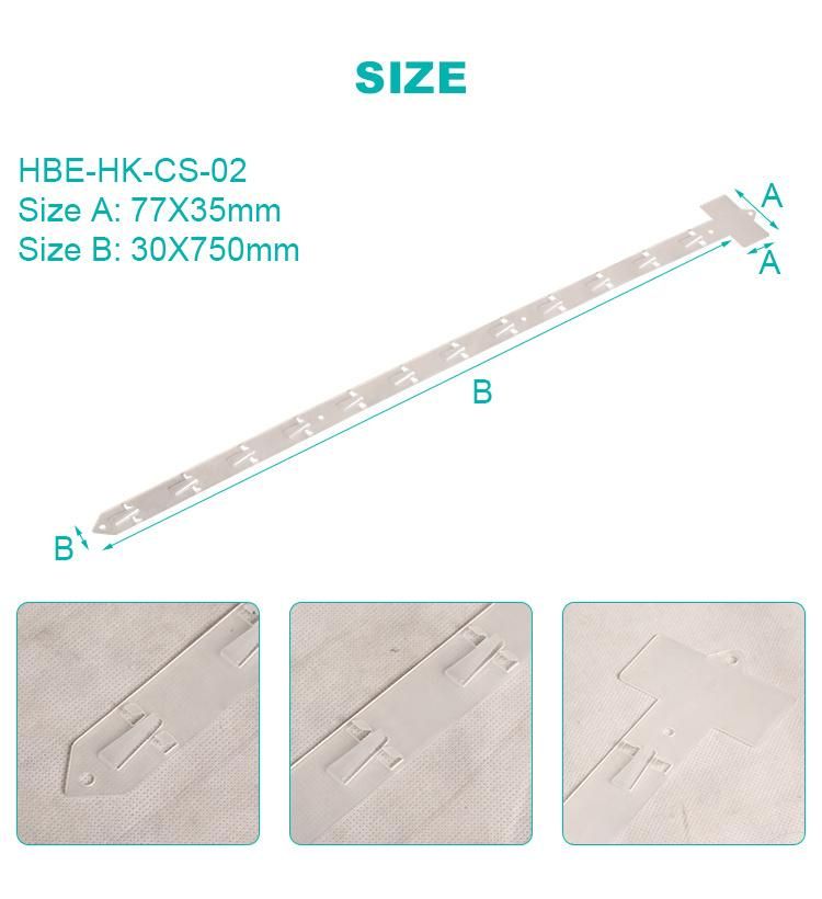 Plastic Supermarket Equipment Double Sided Merchandiser Strip