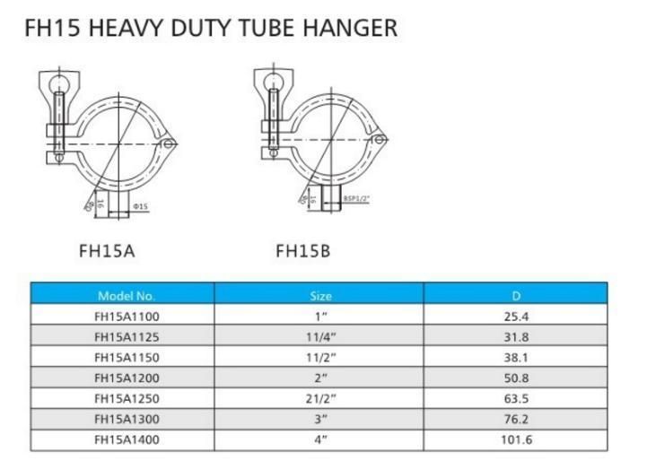 Stainless Steel Precision Casting Pipe Support for Male