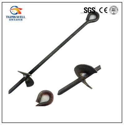 Forged Steel Crane Helix Screw Ground Earth Anchor