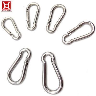 Outdoor Activity Stainless Steel 304 Spring Snap Climbing Buckle Hook Carabiner