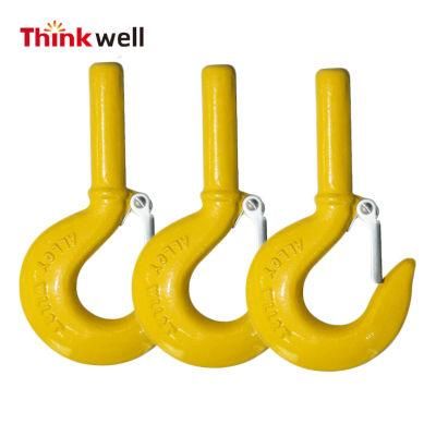 Factory Price G70 Powder Coated Direct Shank Hook with Latch 1t-15t