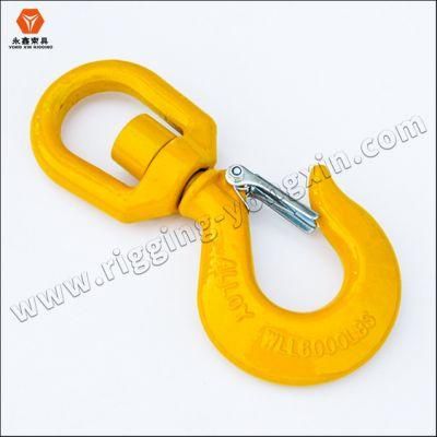 Different Size Rigging Parts Forged Swivel Hoist Hook with Latches