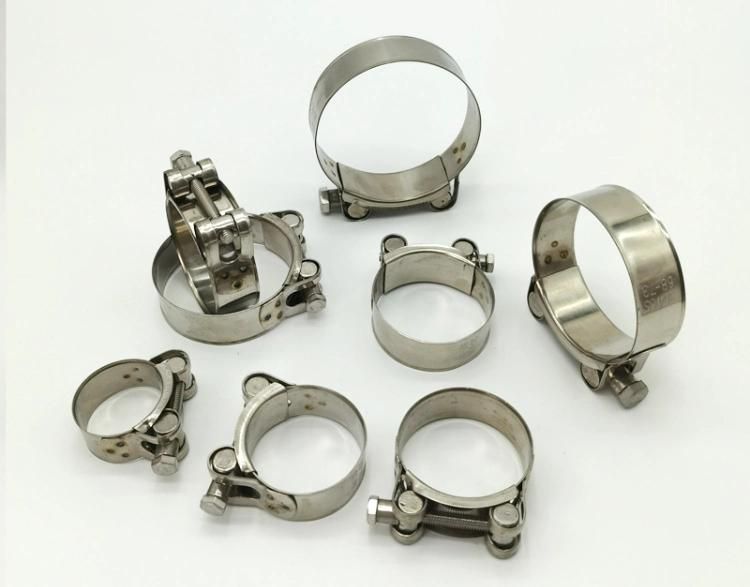 Stainless Steel Single Bolt Hose Metal Galv Pipe Clamps