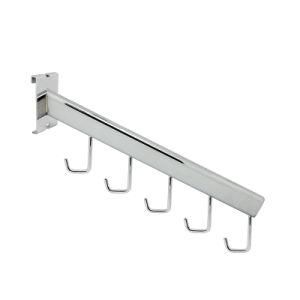 China Metal Chrome 5-Hook Gridwall Faceout Hook