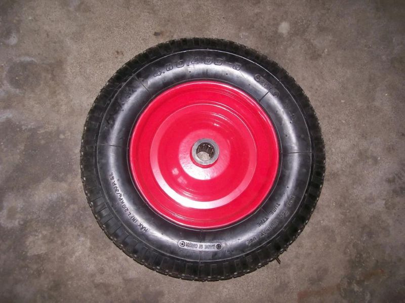 Low Price Inflatable Being Used for Wheelbarrow Pneumatic Rubber Wheel (4.00-8)