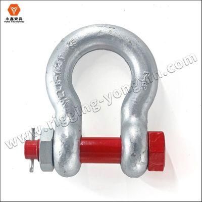 High Tensile Bolt Type, Anchor Shackles, with Thin Hex Head Bolt Nut Withcotter Pin, Similar to G-2130, S-2130, G-2150, S-2150