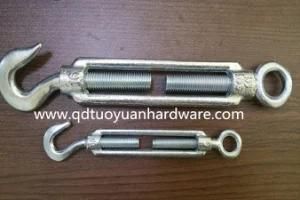 Marine Hardware Carbon Steel Galvanized Type DIN1480 Wire Rope Turnbuckle