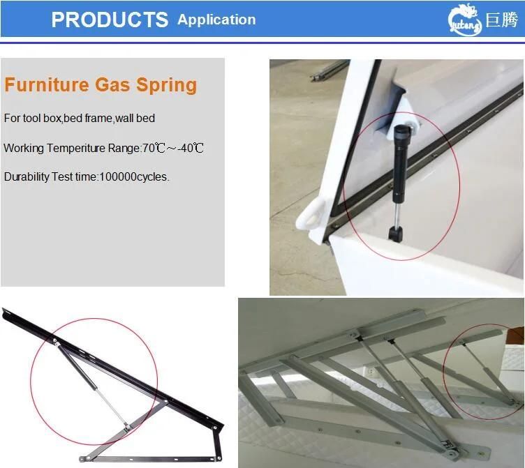 Lift Gas Struts for Automotive Gas Suspension and Murphy Bed Mechanize