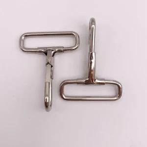 Stainless Steel 304 Square Head Spring Snap Hook Simple Hook, Polishing Surface