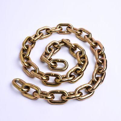 8mm Yellow Zinc Chromated G70 Link Chain