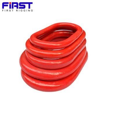 Large Scale 2-1/4 Inch 45 Ton Tension G80 Oval Ring Master Link