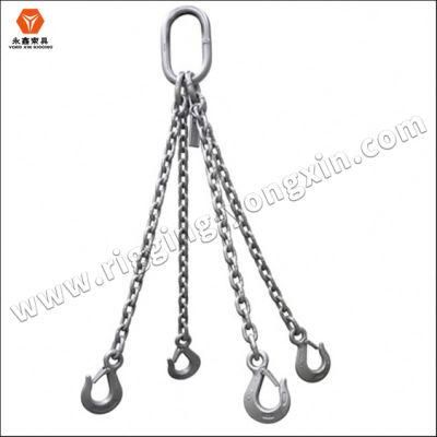 16X64mm G80 Blackened Alloy Steel Lifting Chains Sling En818-2 Manufacturers Chain High Tensile Chain