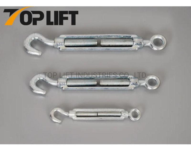 DIN1480 Galvanized Drop Forged Steel Turnbuckles with Hook and Eye