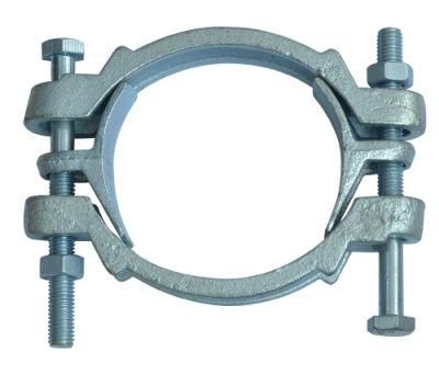 Round Clamps Types Carbon Steel -Zn Plated Double Bolt Clamp