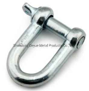 1/2 Inch Wll 2 T Galvanized D Shackle U Shaped Chain Shackle