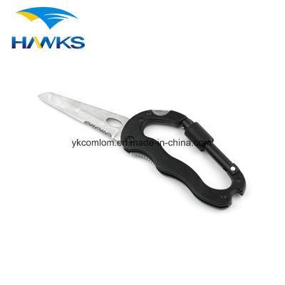 CL2E-CZN003 Comlom Survival Multi Function Carabiner with Knife / Screwdriver