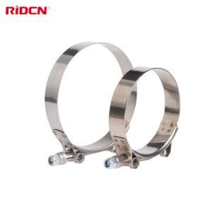 Stainless Steel Channel Tongue Design T-Bolt Band Clamps