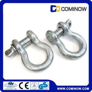 G209 Screw Pin Anchor Shackle / Us Type Drop Forged Bow Shackle Galvanized