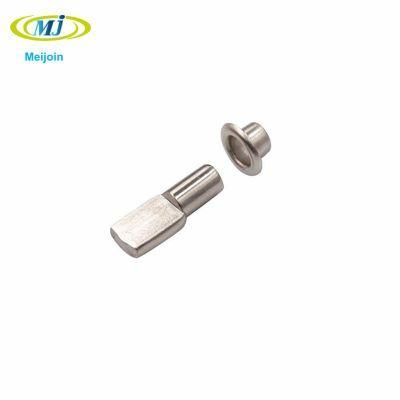 Nickel Plated Cabinet Fittings 5X19mm Shelf Support Pegs Pins