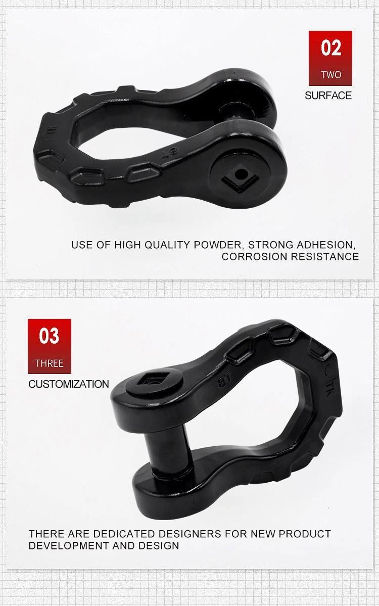 Heavy Duty 8t Customized off Road Bow Shackles Mega Shackle