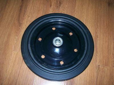 Good Quality High Load Capacity Solid Rubber Wheel (385X85mm)