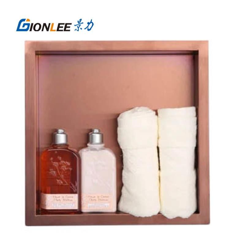 Good Look Stainless Steel Rose Golden Niches for Home/Hotel Bathroom/Toilet/Washing Room