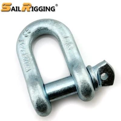 Galvanized G210 Anchor D Shackle with Nuts